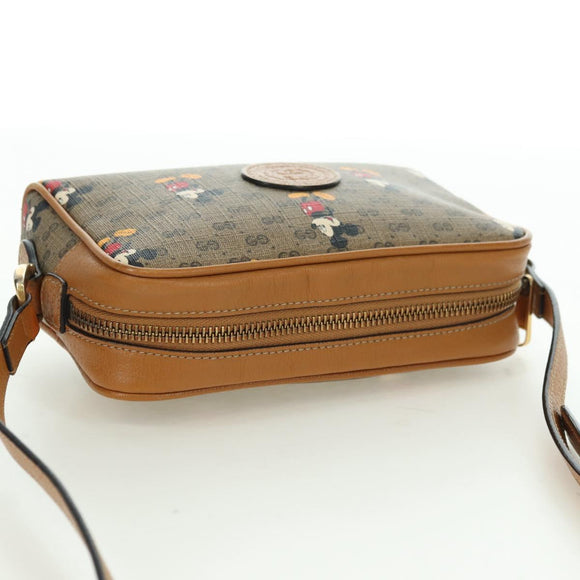 GUCCI Micro GG Supreme Disney Collaboration Bag PVC Beige 602536 Auth YKZ1342M