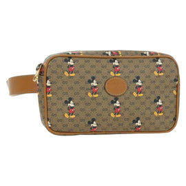 GUCCI Micro GG Supreme Disney Collaboration Bag PVC Beige 602695 Auth YKZ1344M