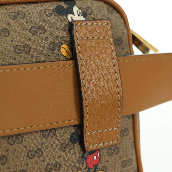 GUCCI Micro GG Supreme Disney Collaboration Bag PVC Beige 602695 Auth YKZ1344M