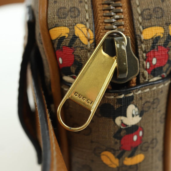 GUCCI Micro GG Supreme Disney Collaboration Bag PVC Beige 602695 Auth YKZ1344M