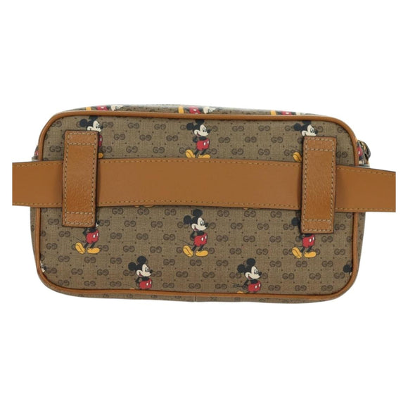 GUCCI Micro GG Supreme Disney Collaboration Bag PVC Beige 602695 Auth YKZ1344M