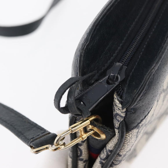 GUCCI GG Supreme Sherry Line Shoulder Bag PVC Navy Gold 904 02 043 Auth YKZ1345