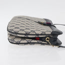 GUCCI GG Supreme Sherry Line Shoulder Bag PVC Navy Gold 904 02 043 Auth YKZ1345-3