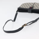 GUCCI GG Supreme Sherry Line Shoulder Bag PVC Navy Gold 904 02 043 Auth YKZ1345-7