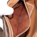 CELINE Macadam Canvas Shoulder Bag PVC Leather Brown Gold Auth YKZ1348-11