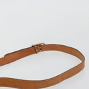 CELINE Macadam Canvas Shoulder Bag PVC Leather Brown Gold Auth YKZ1348-8