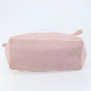 Christian Dior Canage Hand Bag Nylon 2way Pink Silver Auth YKZ135-5