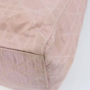 Christian Dior Canage Hand Bag Nylon 2way Pink Silver Auth YKZ135-18
