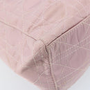 Christian Dior Canage Hand Bag Nylon 2way Pink Silver Auth YKZ135-19