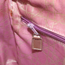 Christian Dior Canage Hand Bag Nylon 2way Pink Silver Auth YKZ135-24