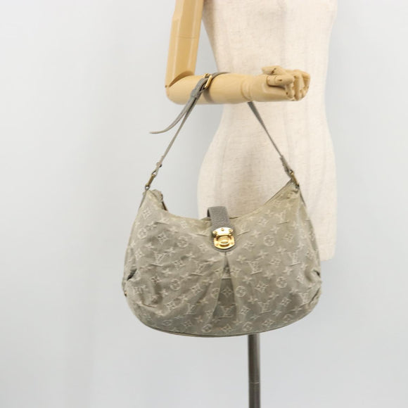 LOUIS VUITTON Monogram Denim Slytree Shoulder Bag Gris M45834 LV Auth YKZ1351A