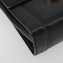 Salvatore Ferragamo Gancini Shoulder Bag Leather Black Gold Auth YKZ1355A-14