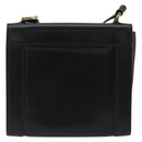 Salvatore Ferragamo Gancini Shoulder Bag Leather Black Gold Auth YKZ1355A-2