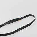 Salvatore Ferragamo Gancini Shoulder Bag Leather Black Gold Auth YKZ1355A-8