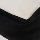 CHANEL Ladies First Tote Bag Canvas White Silver CC Auth YKZ1356A-10