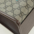 GUCCI GG Supreme Donald Duck Hand Bag PVC 2way Beige Gold 648134 Auth YKZ1358M-12