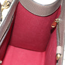 GUCCI GG Supreme Donald Duck Hand Bag PVC 2way Beige Gold 648134 Auth YKZ1358M-22