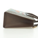 GUCCI GG Supreme Donald Duck Hand Bag PVC 2way Beige Gold 648134 Auth YKZ1358M-5