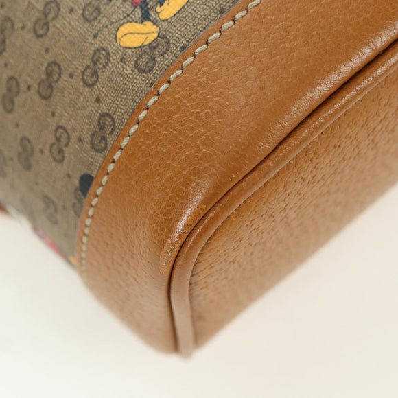 GUCCI Micro GG Supreme Disney Backpack PVC Beige Gold 552884 Auth YKZ1359M