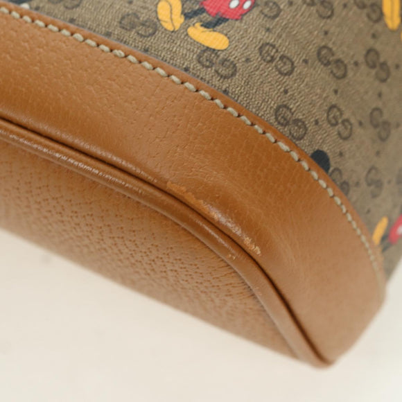 GUCCI Micro GG Supreme Disney Backpack PVC Beige Gold 552884 Auth YKZ1359M