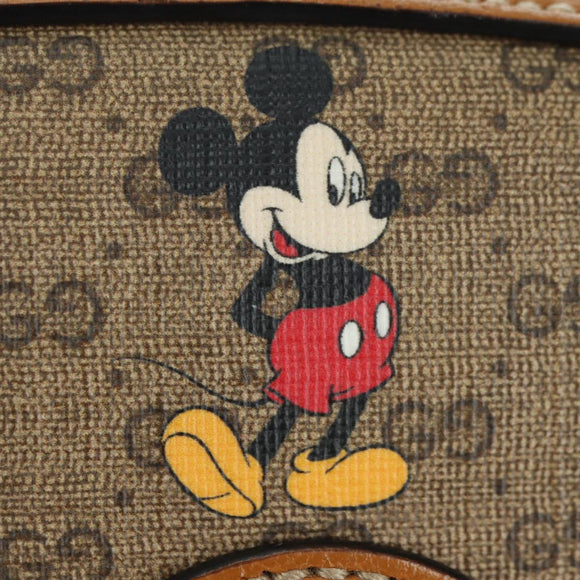 GUCCI Micro GG Supreme Disney Backpack PVC Beige Gold 552884 Auth YKZ1359M