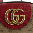 GUCCI Micro GG Supreme Doraemon Backpack PVC Beige Gold 647816 Auth YKZ1360M-18