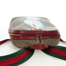 GUCCI Micro GG Supreme Doraemon Backpack PVC Beige Gold 647816 Auth YKZ1360M-6