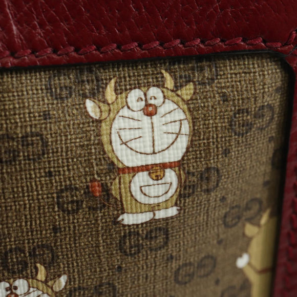GUCCI Micro GG Supreme Doraemon Collaboration Bag PVC Beige 655596 Auth YKZ1361M