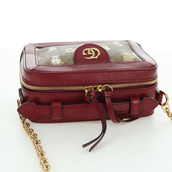 GUCCI Micro GG Supreme Doraemon Collaboration Bag PVC Beige 655596 Auth YKZ1361M