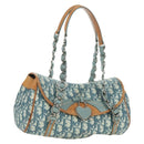 Christian Dior Trotter Canvas Romantic Chain Bag PVC Light Blue Auth YKZ1362SAV-1