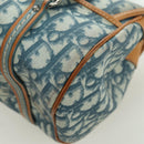 Christian Dior Trotter Canvas Romantic Chain Bag PVC Light Blue Auth YKZ1362SAV-13