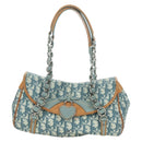 Christian Dior Trotter Canvas Romantic Chain Bag PVC Light Blue Auth YKZ1362SAV-2