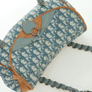 Christian Dior Trotter Canvas Romantic Chain Bag PVC Light Blue Auth YKZ1362SAV-6