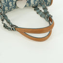 Christian Dior Trotter Canvas Romantic Chain Bag PVC Light Blue Auth YKZ1362SAV-7