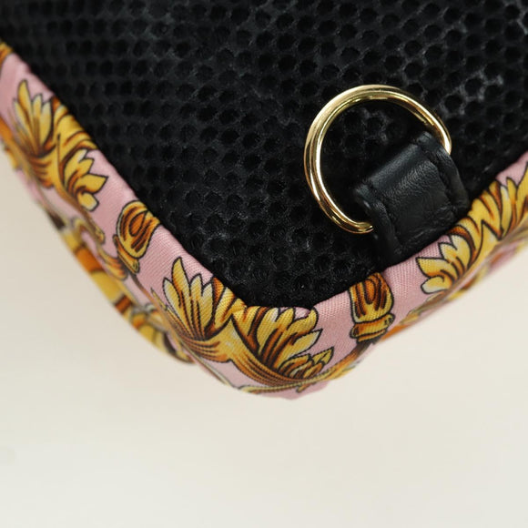 FENDI Zucca Canvas FENDACE Bag VERSACE Collaboration Pink Auth YKZ1364M