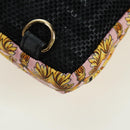 FENDI Zucca Canvas FENDACE Bag VERSACE Collaboration Pink Auth YKZ1364M-17