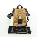 FENDI Zucca Canvas FENDACE Bag VERSACE Collaboration Pink Auth YKZ1364M-12