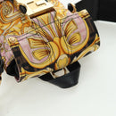 FENDI Zucca Canvas FENDACE Bag VERSACE Collaboration Pink Auth YKZ1364M-6