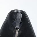 FENDI Tote Bag Leather Black Silver Auth YKZ1365A-10