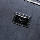 FENDI Tote Bag Leather Black Silver Auth YKZ1365A-18