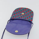 BOTTEGA VENETA INTRECCIATO Shoulder Bag Leather Purple Gold Auth YKZ1369A-10