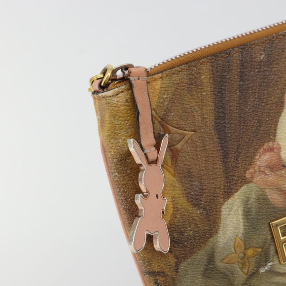 LOUIS VUITTON Masters Collection Pochette Plat Fragonard Bag M64702 Auth YKZ1370