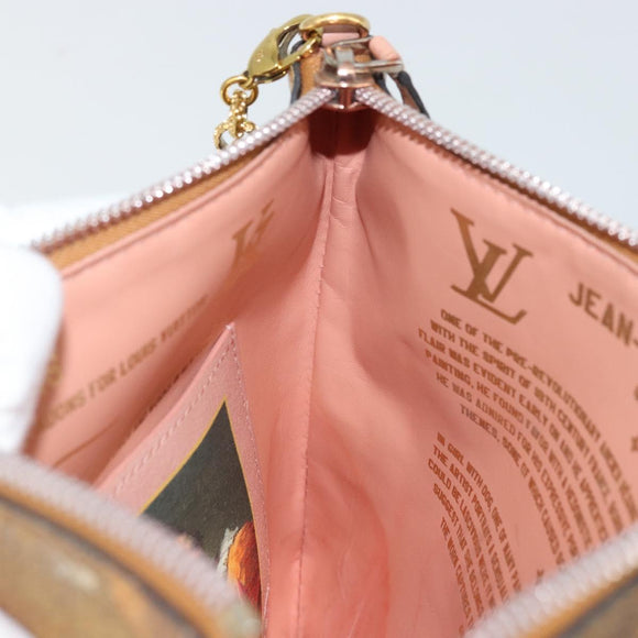 LOUIS VUITTON Masters Collection Pochette Plat Fragonard Bag M64702 Auth YKZ1370