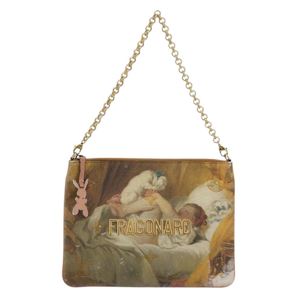 LOUIS VUITTON Masters Collection Pochette Plat Fragonard Bag M64702 Auth YKZ1370