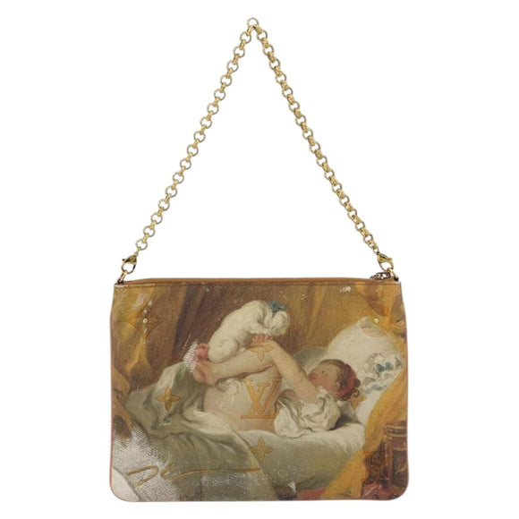 LOUIS VUITTON Masters Collection Pochette Plat Fragonard Bag M64702 Auth YKZ1370