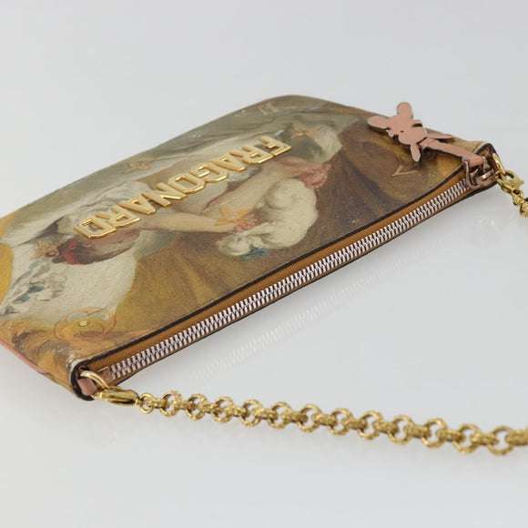 LOUIS VUITTON Masters Collection Pochette Plat Fragonard Bag M64702 Auth YKZ1370