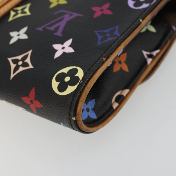 LOUIS VUITTON Monogram Multicolor Pochette Courtney Bag M45640 Auth YKZ1371A