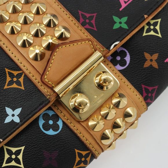 LOUIS VUITTON Monogram Multicolor Pochette Courtney Bag M45640 Auth YKZ1371A