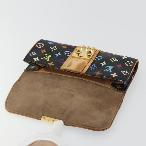 LOUIS VUITTON Monogram Multicolor Pochette Courtney Bag M45640 Auth YKZ1371A