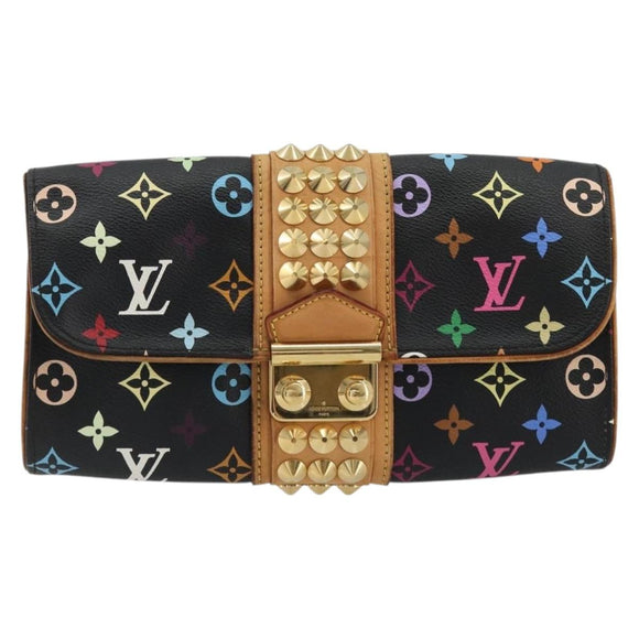 LOUIS VUITTON Monogram Multicolor Pochette Courtney Bag M45640 Auth YKZ1371A
